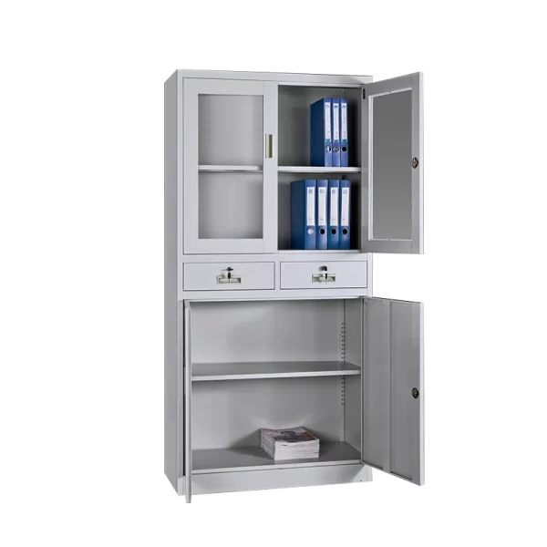 office metal filing cabinet glass door wholesale custom 2 drawer factory outlet metal filing cabinet