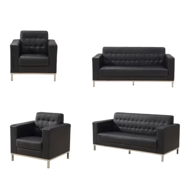 5-seater office leather sofa