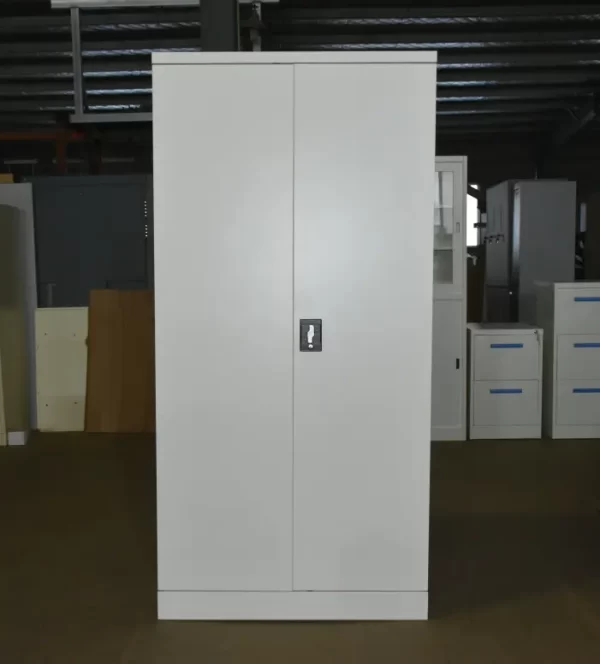 Swing 2 door Steel Cupboard Lockers double doors metal File Cabinet 4 Filing shelf