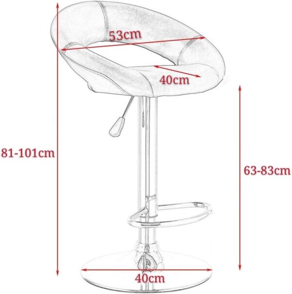 modern adjsutable bar stools
