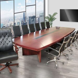 Executive boardroom table designs available in various sizes, designs and even color. Shop our 3 meters boardroom table taht accommodates 14 - 16 people and easily blends with any office seat. We offer free delivery within Nairobi and timely parceling countrywide.