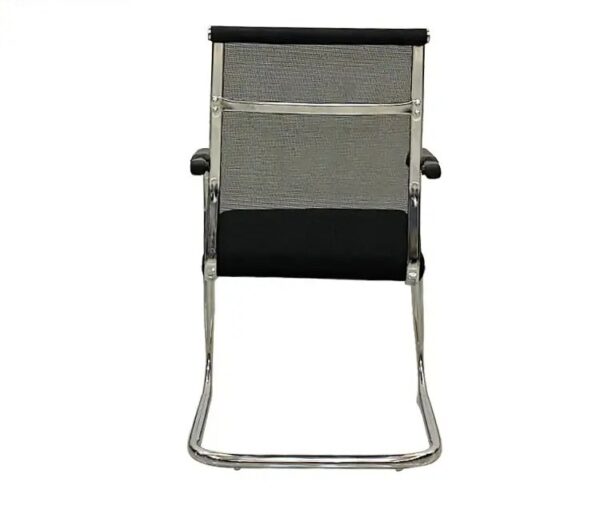 Cheap Black Mesh Ergonomic Staff Chair Visitor Chair Without Wheels