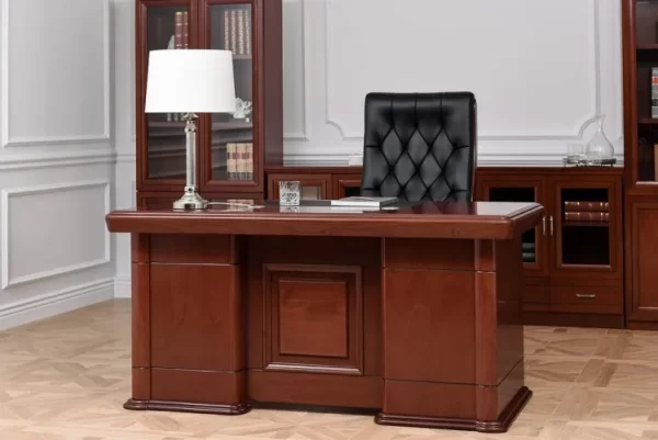 Executive office seat, directors reclining seat, mesh visitor seat, filing cabinet, 2-way workstation, mahogany coffee tableExecutive office seat, directors reclining seat, mesh visitor seat, filing cabinet, 2-way workstation, mahogany coffee table