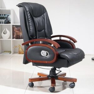 Coat hanger, 2.2m executive desk, foldable study chair, chrome seat, 1.2m curved desk