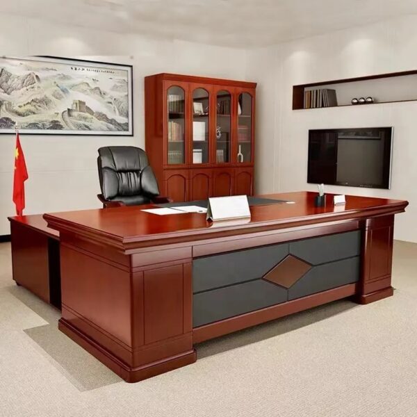 Directors office seat, reclining seat, executive visitor seat, 5-seater sofa, curved desk, filing cabinet, mesh visitor seat