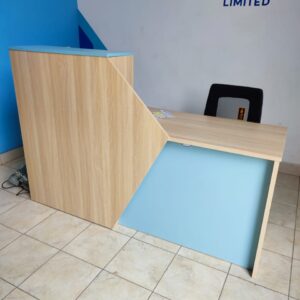 Cashier seat, captain mesh seat, 3-link bench, 5-seater office sofa, 1.2m executive desk, mahogany cofee table, coat hnger, mesh visitor seat