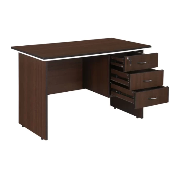Captain mesh office seat, mesh office visitor seat, 1.0m grey office table, directors office reclining seat, executive leather visitor seat, 3-link heavyduty bench, 3-drawer filing cabinet, executive high back office seat, 3-door wooden cabinet