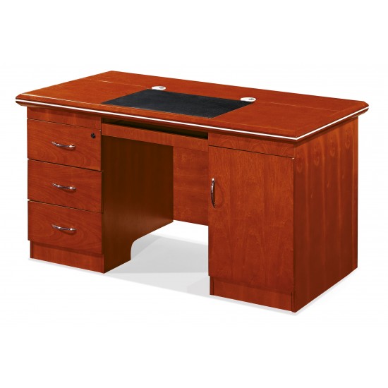 Secretarial seat, mesh visitor seat, reclining office seat, 4-drawer filing cabinet, 1-way workstation, 3-link padded bench