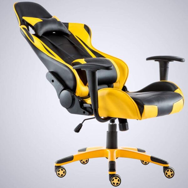 Yellow gaming chair, ,mesh high back office chair, 3-seater office sofa, mahogany office coffee table, chrome office visitor seat, mesh visitor seat, mahogany coat hanger