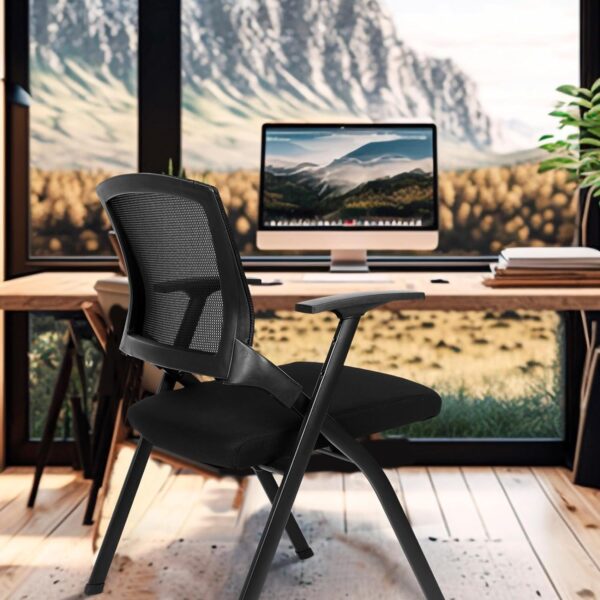 Foldable portable office chair,1.8m reception desk, 6-locker filing cabinet, 2-way office workstation, reclining executive office seat, 1.6m round table, 5-seater office sofa, mahogany coffee table