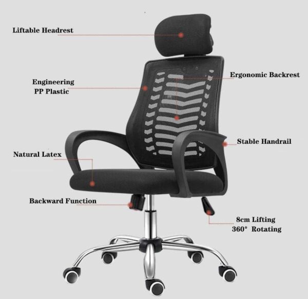 Swivel headrest office chair, Modern leather swivel barstools, Directors recliner executive seat, 1.2m standard office desk, Red conference meeting chair