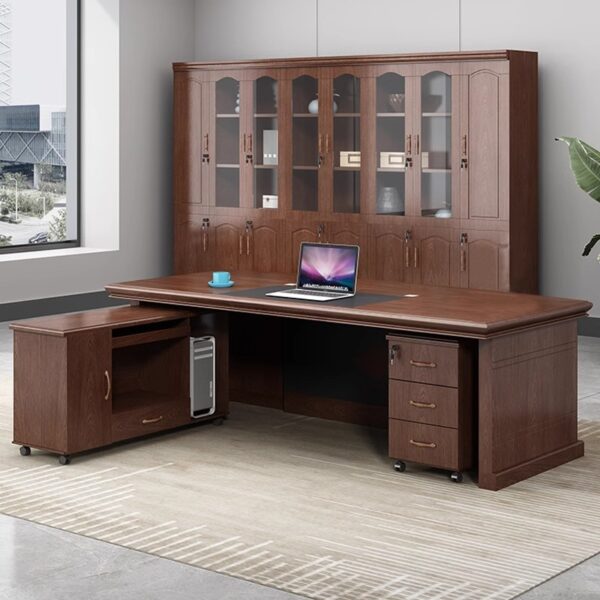 2.0m directors executive desk, captain mesh office chair, 3-link non-padded waiting bench, 1.2m office desk, 2-door office filing cabinet, executive office seat, executive office cupboard, 4-door storage credenza