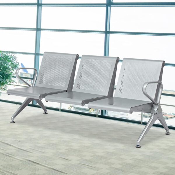 3-seater airport waiting bench, Vertical 3-drawer office filing cabinet,3-seater reception waiting bench, strong mesh office seagt, headrest office seat, reclining executive office seat, 1.0m lockable office desk, catalina office visitor seat, captain mesh office seat