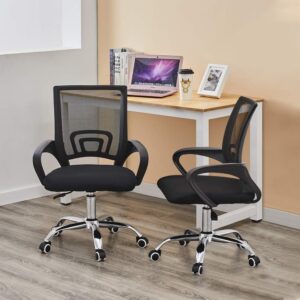 Modern clerical office seat, 1.2m straight executive desk, 1.2m straight study table, Height adjustable electric table, 6-seater modular office workstation, Red swivel adjustable barstool, Reclining red gaming chair, Vertical metallic storage cabinet,1.2m white electric adjustable table