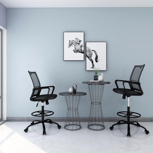 Ergonomic mid-back reception chair, Executive wooden coat hanger, Mesh high back office seat, 2-seater office workstation, Black stackable1.0m modern round meeting table office visitor seat, Revolving back ergonomic chair, 2.0m directors executive desk