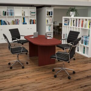 2.4m boardroom meeting table, Executive reclining high back seat, 60kgs fireproof digital safe, 2-door storage filing cabinet with safe, 1.4m L-shaped executive desk, Directors reclining executive office chair, Executive ergonomic office visitor seat, Modern height swivel barstool
