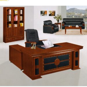 2.0m executive managers table, 1400mm foldable wooden table, Square mahogany office stool, Executive reclining high back seat, Mesh high back office seat, 2-door half glass filing cabinet, 3-drawer heavy-duty vertical filing cabinet, Premium Black Banquet Chair