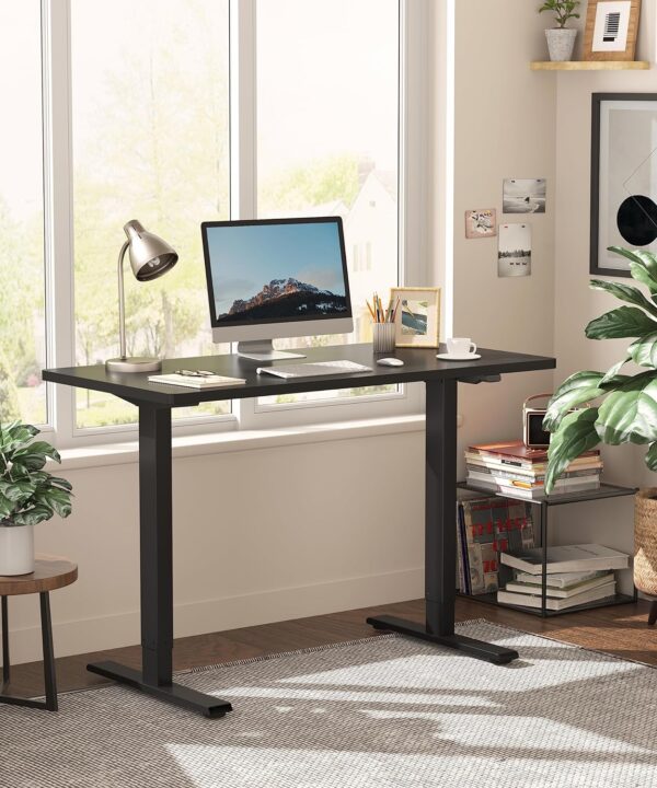 Electric height adjustable standing desk, High back executive office seat, Padded stackable folding chair, Padded stackable folding chair, 0.9m home office study table, Low back mesh clerical chair, 3.5m executive conference table, Ergonomic foldable leather chair, Ergonomic reclining red gaming chair