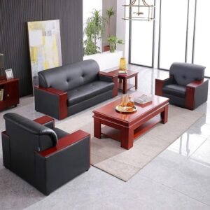 Executive 5-seater office sofa, 1-seater office workstation, Ergonomic foldable leather chair , 1.2m black electric standing table, Red stackable banquet fabric chair, 2.4m oval boardroom table, Mesh reclining executive office chair, Tosca stackable fabric visitor seat, 1400mm executive desk with drawers, 2-door half glass lockable cabinet